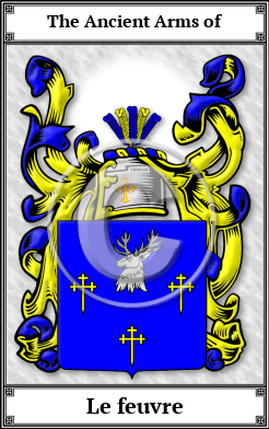 Le feuvre Family Crest Download (JPG) Book Plated - 600 DPI